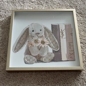Gucci Beige and Pink Bunny Art